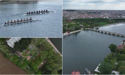 Meriç Nehri'ndeki kürek yarışları Edirne'nin turizmine katkı sağlıyor