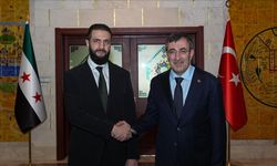 Cumhurbaşkanı Yardımcısı Yılmaz, Suriye Cumhurbaşkanı Şara ile görüştü