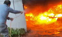 Sarıyer'de garajı kundakladı; 1 kişiyi yaraladı gasbettiği motosikletle kaçarken yakalandı