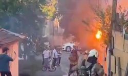 Gecekonduda çıkan yangın itfaiye tarafından söndürüldü