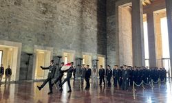 Jandarmadan Anıtkabir'e 186'ncı kuruluş yıl dönümü ziyareti
