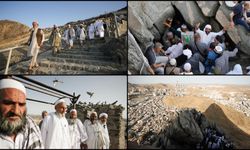 Hazreti Muhammed'e ilk vahyin ulaştırıldığı Hira Mağarası'na hacı adaylarının zorlu ziyareti