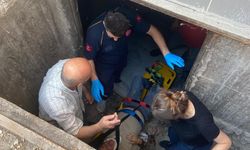 Kaldırımda yürürken metal kapak kırılınca bodruma düştü