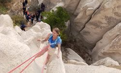 Nevşehir’de vadide mahsur kalan turist kurtarıldı