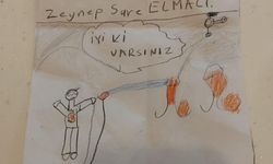Ödemiş'teki yangın bölgesinde kız çocuğundan itfaiye ekibini duygulandıran not