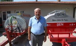 Patlayan lastiğe rağmen yangına su taşıyan çiftçiye hediye edilen tanker sayısı 3 oldu