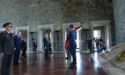 Cumhurbaşkanı Erdoğan ve YAŞ üyeleri Anıtkabir'de