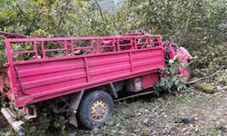 Giresun’da fındık işçilerini taşıyan kamyonet şarampole yuvarlandı: 4 ölü 1 yaralı