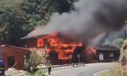 Giresun'da sosyal tesislerde yangın; restoran ile kafe yandı