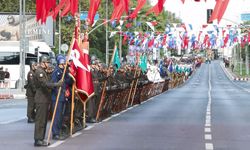 Vatan Caddesi'nde 30 Ağustos Zafer Bayramı tören provası