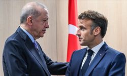 Cumhurbaşkanıı Erdoğan Macron  ile görüştü