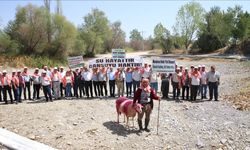 Denizli'de 852 yıllık gelenek bu kez kuruyan nehir yatağında sembolik olarak yapıldı