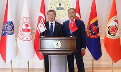 Bakan Yerlikaya, KKTC Başbakanı Üstel ile bir araya geldi