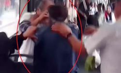 Belediye otobüsüne önce binme kavgası kamerada