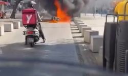 Fatih’te trafikten men edilen motosikletini ateşe verdi; 'Sinirle yaktım'