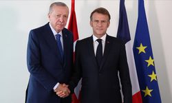 Cumhurbaşkanı Erdoğan, Fransa Cumhurbaşkanı Macron ile bir araya geldi