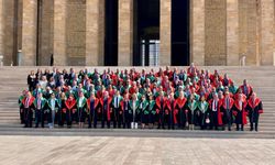 Yargıtay üyelerinden adli yıl açılışında Anıtkabir'e ziyaret