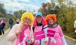 Kanseri yenen ve mücadele eden hastalardan 'pembe yürüyüş
