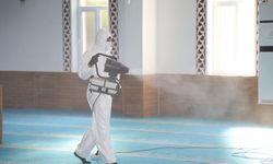 Çubuk Belediyesi camilerde dezenfekte çalışması yaptı