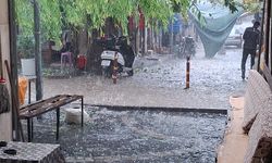 Beypazarı ilçesinde sağanak ve dolu etkili oldu