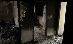 Başkentte çıkan yangında bir daire kullanılamaz hale geldi