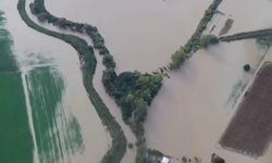 Gökçeada'da su altında kalan alanlar dronla görüntülendi
