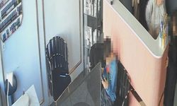 Güzellik merkezindeki hırsızlık kamerada