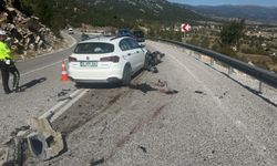 Motosiklet sürücüsünün öldüğü kaza, kask kamerasında