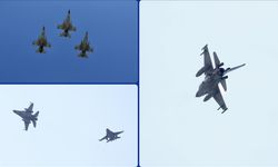 Fethiye'de F-16'lar gösteri uçuşu yaptı