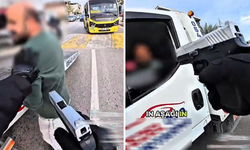 Çekici üzerinden silah zoruyla motosiklet indirme senaryosu çeken 4 kişi gözaltında