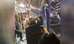 Otobüste, kadınların ‘yer kavgası’ kamerada