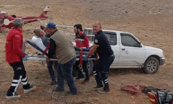 Dağlık alanda kalp krizi geçiren çoban, hava ambulansıyla kurtarıldı