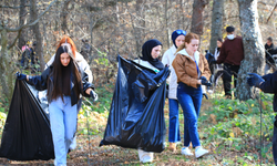 Yayladan 1 saatte 1,4 ton atık toplandı