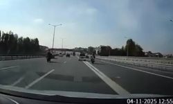 Sapağa son anda giren hafif ticari araç kazaya neden oldu