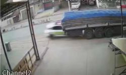 Manisa'da polisin şehit olduğu kaza kamerada