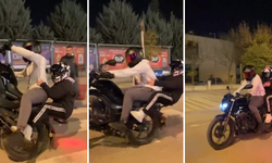 Ön tekerini kaldırmak istediği motosikleti deviren sürücüye 51 bin TL ceza
