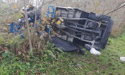 Ordu'da tarım aracı, uçuruma yuvarlandı; 1 ölü, 2 yaralı