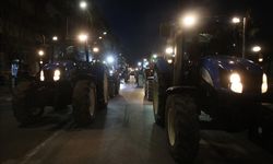 Yunanistan'ın başkenti Atina'da çiftçiler eylem yaptı