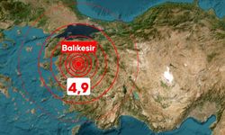 Balıkesir'de 4,9 büyüklüğünde deprem