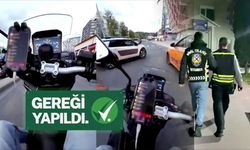 İstanbul'da trafik güvenliğini tehlikeye düşüren motosiklet sürücüsüne ceza