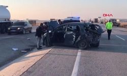 Konya'da 3 aracın karıştığı kaza: Sürücü öğretmen yaralandı