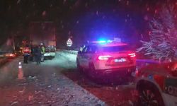 Bolu Dağı Tüneli çıkışında 6 aracın karıştığı zincirleme kaza kamerada