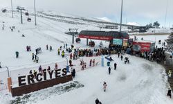 Erciyes'te hafta sonu yoğunluğu