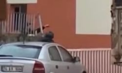 Eski sevgilisiyle konuşmak için geldiği okul önünde intihara kalkıştı