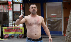 Adana'da adadaki yıkıma engel olmak için bıçakla kendisini yaralayan kişi tutuklandı