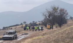 Isparta’da yanan otomobilin yakınında başsız erkek cesedi bulundu