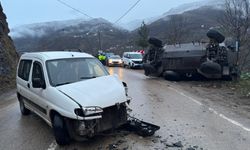 Ordu’da zırhlı askeri araç ile hafif ticari araç çarpıştı