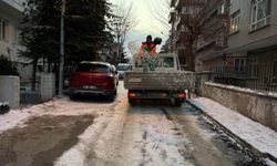 Çankaya’da kar mesaisi