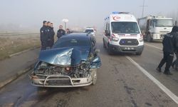 Çubuk'ta zincirleme trafik kazalarında 5 kişi yaralandı