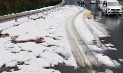 Alanya'da sağanak ve dolu hayatı olumsuz etkiledi